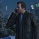 GTA 5 screenshot of a character on the phone.